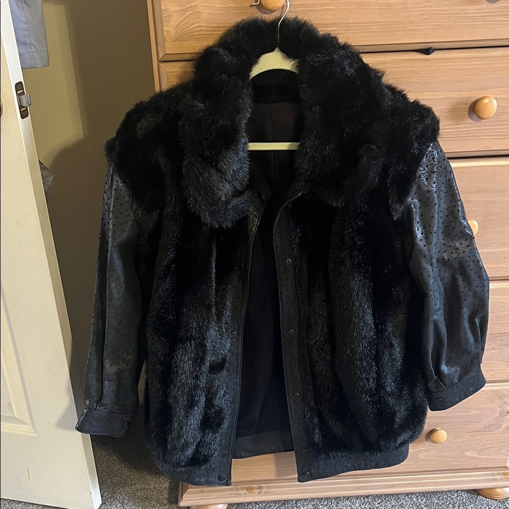 Vintage Dubrowsky & Perlinder Black Fur Jacket